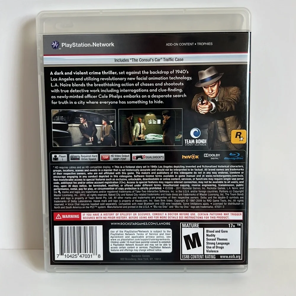 PS3 L.A. Noire